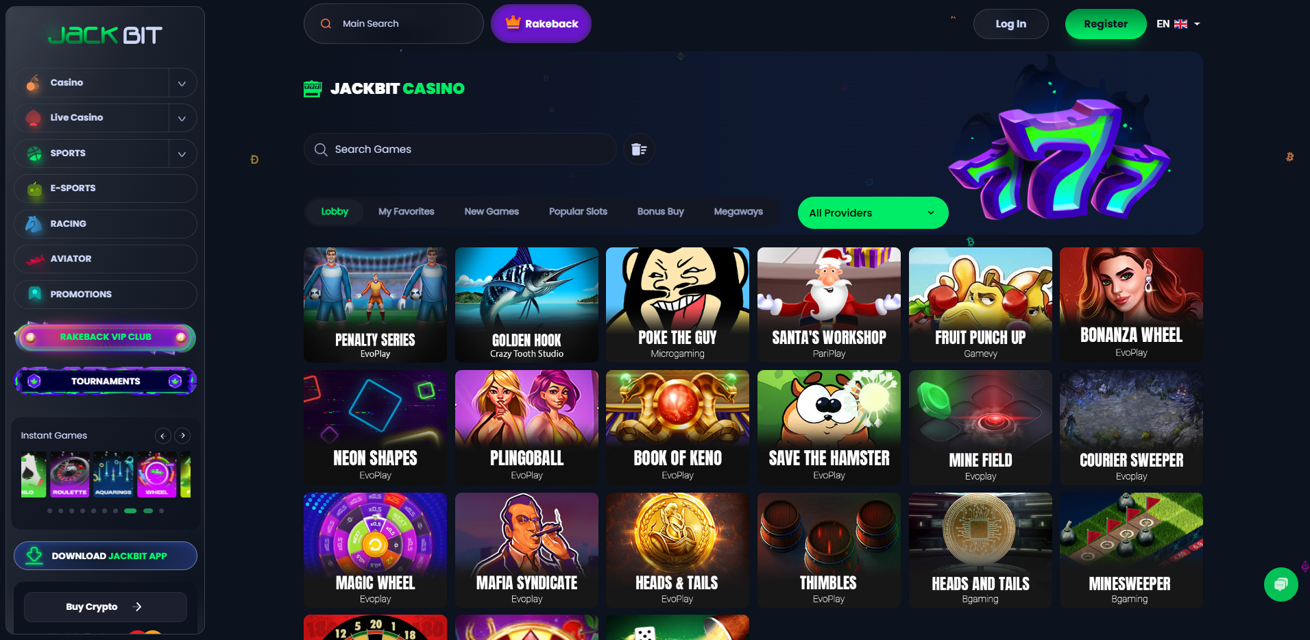 Jackbit Instant Games